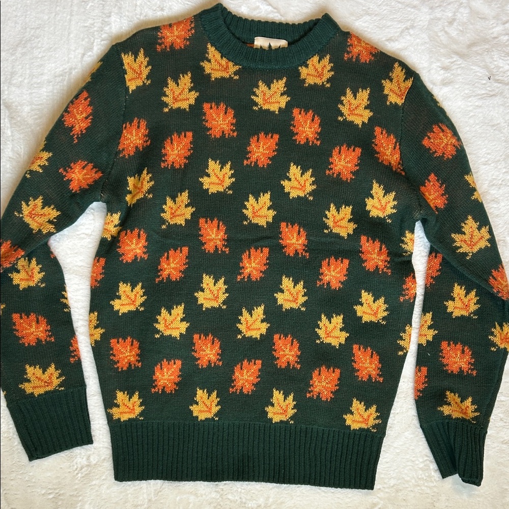Kiel James Patrick The Big Cozy Fall Leaf Sweater XS